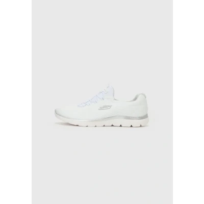 Bild av Skechers Summits Sneakers, Storlek: 41, White mesh/silver &amp; gray trim Textil