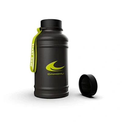 Bild av Daikoku Stainless Steel Water Bottle 1.3l BPA Free Användbar för gym och alla typer av idrottsutövning Dubbelväggs termos 12 till 24 timmar Svart