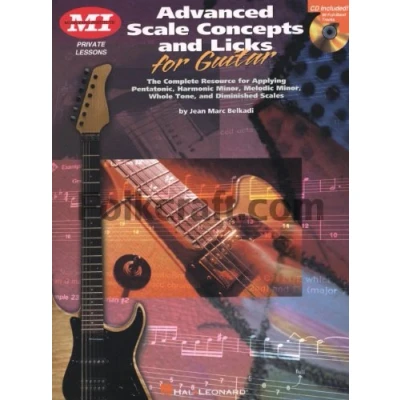 Bild av Advanced scale concepts and licks for guitar guitare +cd: Private Lessons