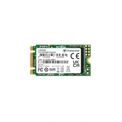 Bild av Transcend MTS420S 120GB M.2 2242 SATA III 6Gb/s Internal Solid State Drive (SSD) 3D TLC NAND (TS120GMTS420S)