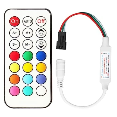 Bild av Tesfish 5V 24V RF fjärrkontroll 366 typer av förändringar LED Strip Lights RGB kontroll för WS2811 WS2812 WS2812B Remsa ljus