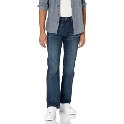 Bild av Amazon Essentials Herr Straight Fit Bootcut Jean, mörk tvätt, 28 B x 32 L