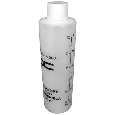 Bild av cyclingcolors doppler olja blandad 250 ml lock måttbägare moped motorcykel MOFA MOKICK gräsklippare bensin oljemätkopp 2 TAKT