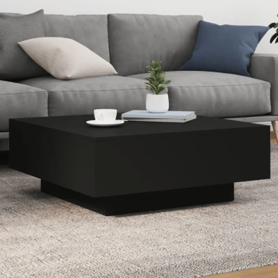 Bild av Soffbord svart 80x80x31 cm konstruerat trä