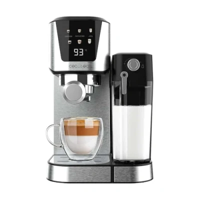 Bild av Cecotec Halvautomatisk kaffemaskin Power Espresso 20 Cream. 1350 W, halvautomatisk, bar, termoblock, mjölktank 700 ml, vattentank 1L, aromsystem styrka