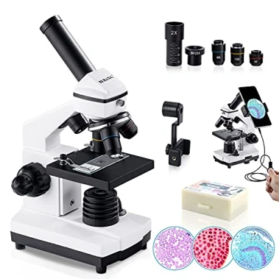 Bild av BEBANG 100X 2000X mikroskop för vuxna, professionellt biologiskt skolstudenter laboratorium