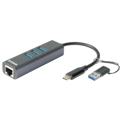 Bild av D Link DUB 2332 Nätverksadapter USB C / Thunderbolt 3 Gigabit Ethernet x 1