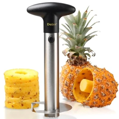 Bild av Deiss PRO Ananas urkärnare — 2 i 1 rostfritt stål ananasskärare &amp; gör perfekta ananasringar och ananaskuber utan en röra Diskmaskinssäker