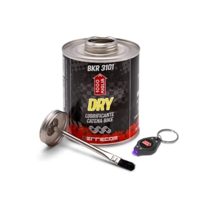 Bild av 1000 Miglia BKR 3101 Dry Lube Bike Chain, for and Dusty Weather Conditions, All In One Can, Brush included 900 ml