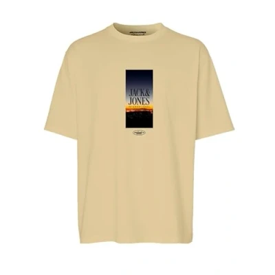 Bild av JACK &amp; JONES JORLUCCA Tee SS Crew Neck 2 FST, Italiensk halm, S