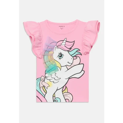 Bild av Name it Nmfmika Tshirt med print för barn, Storlek: 92, Pink frosting