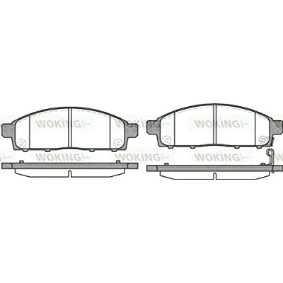 Bild av ROADHOUSE 21242.01 Bromsbeläggsats framaxel MITSUBISHI: L200 / Triton V Pick up, IV III up