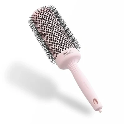 Bild av Olivia Garden Expert Blowout Speed Pastellrosa 55 Keramisk rundborste med extra lång kropp för 25% snabbare föningar