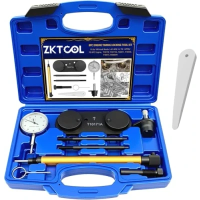 Bild av ZKTOOL 8PC Motor Kamaxel Alignment Locking Timing Tool Kit, Kompatibel med Audi VW Skoda 1.4 1.6 FSi 1.2 TFSi OEM T10171A T10170