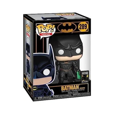 Bild av Funko POP! Heroes 80th Batman (1995) DC Comics Samlarobjektsvinylfigur Presentidé Officiella varor Leksaker för barn och vuxna Serietidningsfans Modellfigur samlare display