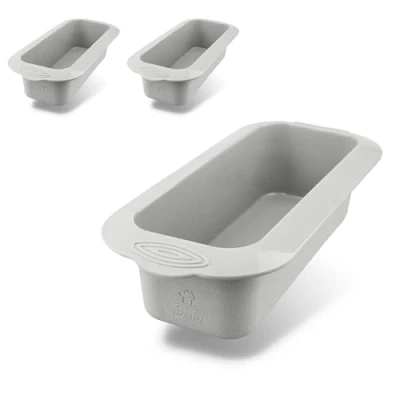 Bild av Backefix 2 x 23 cm Flexi brödbakform silikon 750 g bröd bakform, bakform kaka med mera utan krusiduller, stabil, miljömedveten