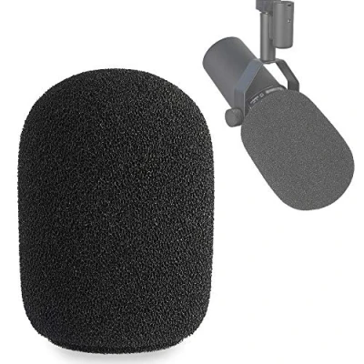 Bild av SM7B Microphone Pop Filter Vindruta skumskydd anpassat Kompatibel med Shure Mic för att blockera ut plosiver från YOUSHARES