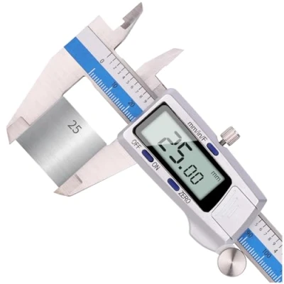 Bild av Digital Caliper, 150 mm Rostfritt Stål Mätare Med Stor LCD Display Professionell Mikrometer För Utomhus, Inomhus, Djup Och Stegmätning