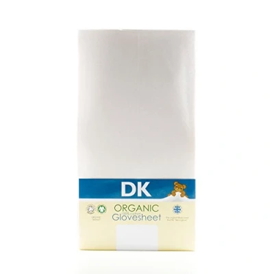 Bild av DK handskar set 73x58 cm 100% ekologisk bomull dra på lakan för Stokke Sleepi Mini (Vit)