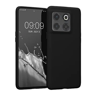 Bild av kwmobile fodral kompatibelt med OnePlus 10T 5G mjukt smalt skyddande TPU silikonskydd svart matt