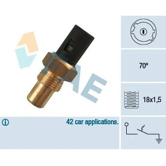 Bild av FAE 35280 Contact thermique, voyant avertisseur de l&#039;agent réfrigérant RENAULT: Super 5 3/5 portes, R11 R21 portes