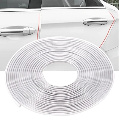 Bild av BildöRrskantskydd, 10M GummitäTningskåPa Med U Formad BilkåPa, DöRrkantskydd Passar De Flesta Bilar (Transparent, 32FT)