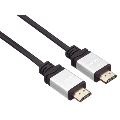 Bild av PremiumCord 4K High Speed HDMI kabel 3 m, kompatibel med Video 2160p, FULL HD 1080p, Deep Color, 3D, ARC, HDR, 10,2 Gbps, guldpläterade anslutningar, svart