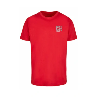 Bild av Mister TEE KEEP IT 100% Tshirt med print, Storlek: Large, Cityred