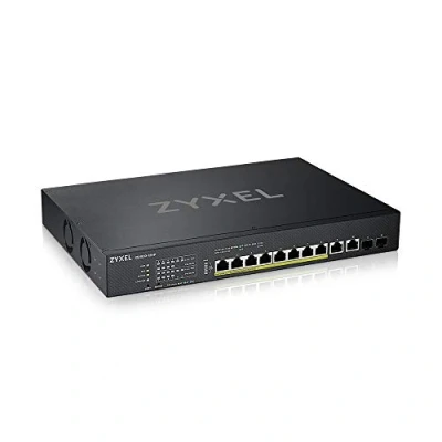Bild av Zyxel 8 Portars Multi Gig NebulaFlex Smart Managed PoE++ Switch med 375W, 2 st 10G Koppar portar och Fiber [XS1930 12HP]