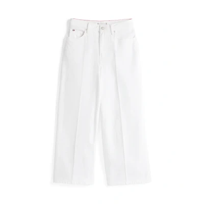 Bild av Tommy Hilfiger kvinnors breda ben HW A CLR WW0WW44363, Vit (Th Optic White), 28W x 28L