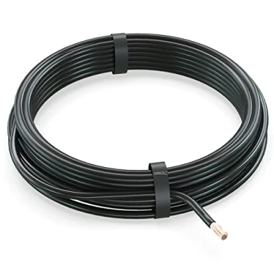 Bild av AUPROTEC 5 m fordonskabel 4,0 mm2 FLRY B bilkabel som ring färg svart