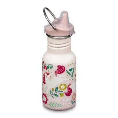 Bild av Klean Kanteen Kid Classic Narrow Leaping Unicorns w/ Sippy Cap 355 ml