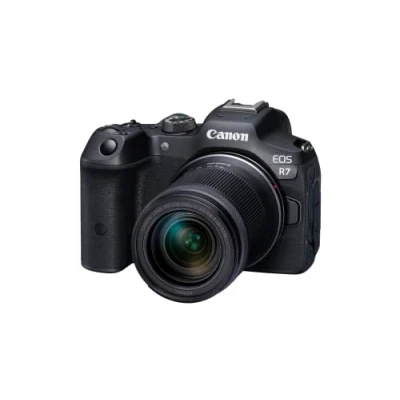 Bild av Canon EOS R7 kamera spegellös RF S 18150 mm F3.5 6.3 är STM objektiv (DSLR uppgradering, hybridkamera, 4K/30p videoinspelning, upp till 15 B/s, WLAN) svart