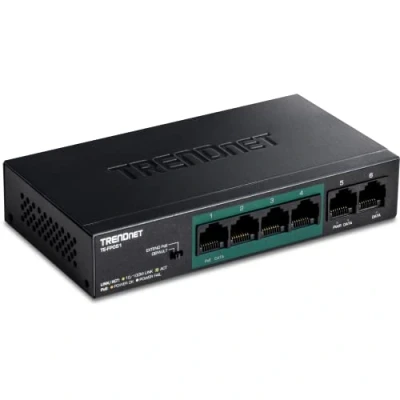 Bild av TRENDnet TE FP051 5 Port Unmanaged Fast Ethernet Long Range PoE+ Switch