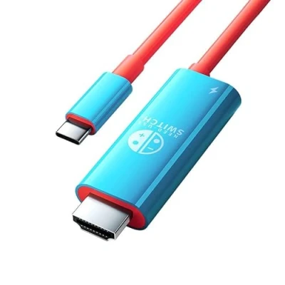 Bild av RREAKA Switch Dock for Nintendo OLED, 2 in 1 TV Adapter with 4K HDMI Cable, Type C 100W Charging, Portable Docking Station Travel, Samsung Dex S23, MacBook