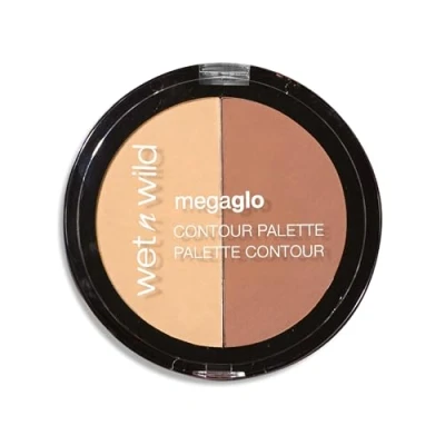 Bild av Wet n Wild MegaGlo Contouring Palette, Ansiktskonturpuderduo med en Blandbar och Byggbar Formula för ett Perfekt Ansikte, i Nyansen Dulce De Leche
