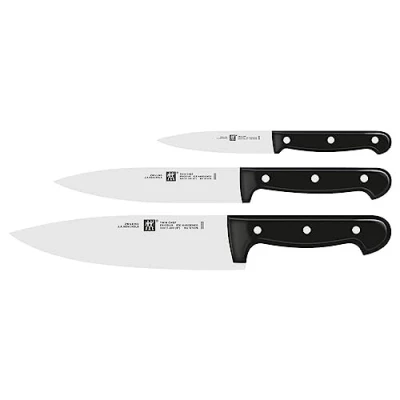 Bild av ZWILLING Messer Set, 3 tlg., Spick /Garniermesser, Kochmesser, Fleischmesser, Rostfreier Spezialstahl/Kunststoff Griff, Twin Chef