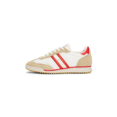 Bild av Tommy Jeans Retro Runner Cleated Sneakers, Storlek: 37, Relic tan Skinn och textil