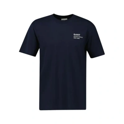 Bild av GANT Small Graphic Tshirt med print, Storlek: Large, Evening blue