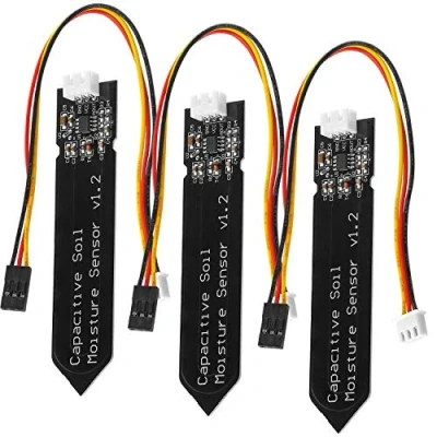 Bild av AZDelivery 3 x Markfuktighetssensor Hygrometer Modul V1.2 Kapacitiv kompatibel med Arduino och Raspberry Pi inklusive en E Book!