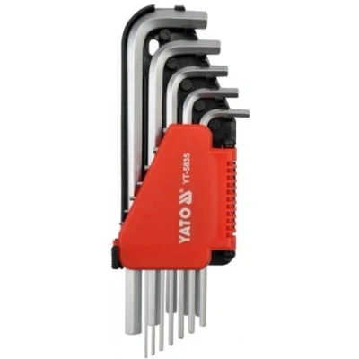 Bild av YATO YT 5835 Ensemble de tournevis coudés 1/16&quot; 3/8&quot; Acier chrome vanadium 12