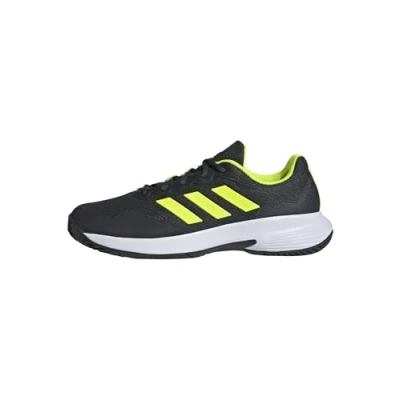 Bild av adidas Performance Gamecourt 2 Tennisskor för grus Carbon lucid lemon cloud white, Storlek: 40, white Textil/syntet