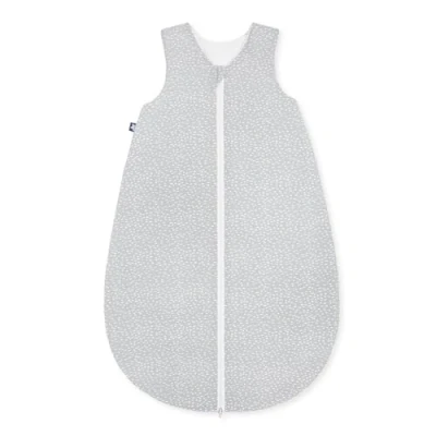 Bild av Julius Zöllner Sovsäck jersey, varm fyllning 2,5 TOG, tvättbar vid 60 C, tillverkad i Tyskland, OEKO TEX Standard 100, Tiny Squares Grey, storlek 56/62