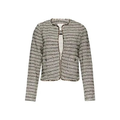 Bild av s.Oliver Black Label BOUCLÉ MET EEN Recht Kofta, Storlek: 34, Schwarz
