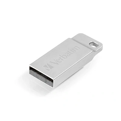 Bild av Verbatim Executive USB 2.0 enhet tillverkad av metall robust pinne med gränssnitt, inklusive praktisk nyckelring, silver, 16 GB 98748