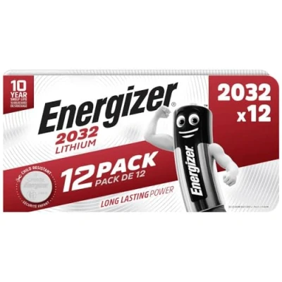 Bild av Energizer 12 x CR2032 litium myntbatterier 3 V för klockor, ficklampor och nycklar