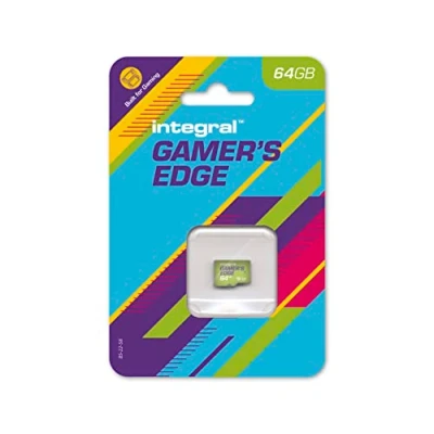 Bild av Integrerat 64 GB Gamer&#039;s Edge Micro SD kort för Nintendo Switch Ladda och spara spel snabbt, lagra spel, DLC data, byggd Switch, Lite &amp; OLED att ge dig kanten