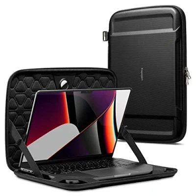 Bild av Spigen Rugged Armor Pro black MacBook 16&quot; M3 2023/M2 2023/M1 2021