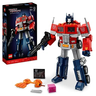 Bild av LEGO Icons Optimus Prime Transformers byggset, Byggbart samlarobjekt, 2 i 1 Robot leksak &amp; lastbil, Byggsats för vuxna 10302