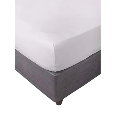 Bild av Lakan, elastisk, mjuk, bekväm, anti pilling. Bomull 50% polyester. Ecru. 105 x 200 cm